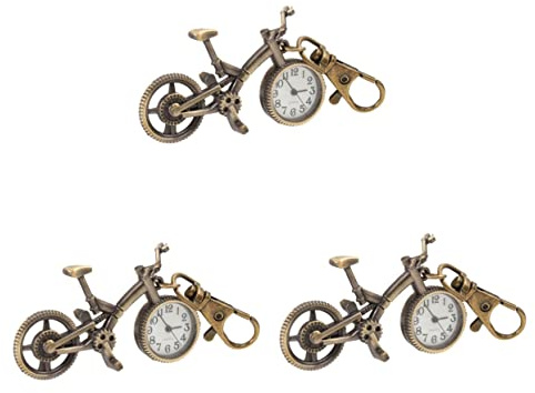 Gatuida 2 Stück Für Männer Geformt Mit Retro-Anhänger Schlüsseluhr Oder Hängende Kette Kreativ Weihnachtlich Zart – Tasche Handwerk Halskette Geschenk Fahrrad