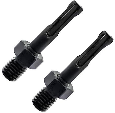 Adapter für Diamant Bohrkrone Fliesen - 2PCS M14 Außengewinde auf SDS Plus-Schaft, Diamant-Bohrer-Adapter für M14-Anschluss SDS,Diamant-Lochsägenadapter für Hand- und Tischbohrmaschinen