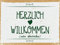 Ontrada Blechschild 30x40cm gewölbt Herzlich Willkommen wäre übertrieben Deko Geschenk Schild