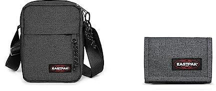 EASTPAK Taschen/Rucksäcke/Koffer The One Shoulder Bag black denim (EK04577H) NS grau & Crew Single Porte-monnaie, 13 cm, Gris (Black Denim)