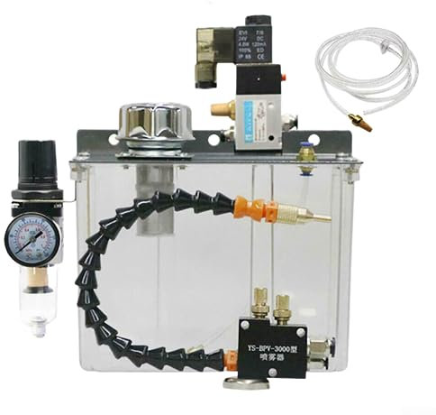 Système de pulvérisation de lubrification de 3 L - Refroidisseur de liquide de refroidissement - Pulvérisateur d'huile - Pulvérisateur de brume d'huile pour machine à outils industriels - 220 V