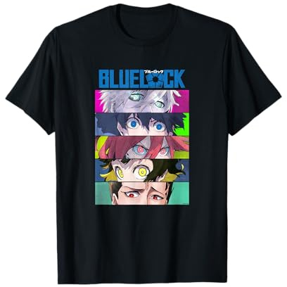 Blue Lock Main Characters Eyes Split Colorful Chest Portrait T-Shirt