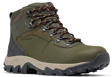 Columbia Newton Ridge Plus II Waterproof, Stivali da Escursionismo Uomo, 2024 Deep Olive Desert Sun, 40 EU Larga