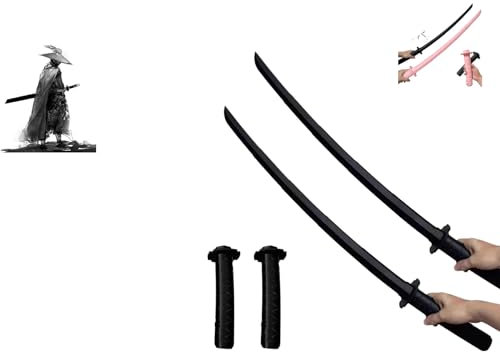 Katana Enfant,Katana Enfant Couteau rétractable Jouet,Vrai Katana,Couteau Retractable Jouet,épée (a-pcs)