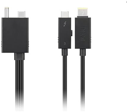 BolAAzuL Câble Thunderbolt 4 de Station de Travail 0.7M Cable Thunderbolt 4 WS Workstation Câble de Données USB-C 40 Gbps Base d'Extension Dock Compatible avec Lenovo ThinkPad Thunderbolt 4X91K16970