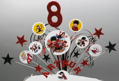 Cake Topper Cake Decoration Cake Spray ExplosionStars on Wires Birthday Any Theme Glittered Or Non Glittered Personalised Any Age Any Colours 007