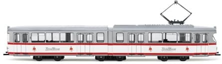 ARNOLD HN2604D Straßenbahn Duewag GT6, EIN Frontlicht, „König-Pilsener, Essen“, Folge. IV-V, mit DCC-Decoder. Lokomotive – elektrisch, Beige