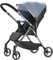 Kinderwagen, faltbar, mit verstellbarer Rückenlehne, leicht und mit einer Hand faltbar, Aufbewahrungskorb, bis zu 25 kg, 0-3 Jahre, Sonnenblende, Moskitonetz, 4 Räder, Aufbewahrungskorb (blau)