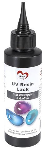 Ideen mit Herz | UV Resin Lack | zum Versiegeln & Gießen (100 ml)