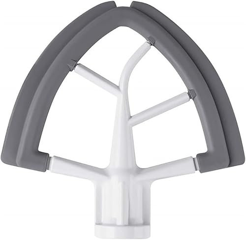 Flat Beater Blade with Silicone Edges for 4.5-5qt Kitchen Aid Tilt-Head Stand Mixer Bowls,Kitchen Aid Accessories and Attachments,Fits:K45SS,KSM1,KSM100,KSM110,KSM120,KSM15,KSM16,KSM75,KSM8,KSM90