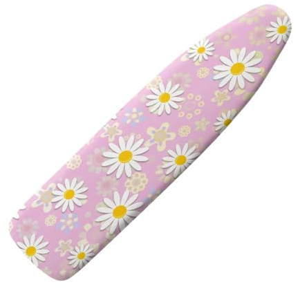 HOWILATH RDaisy Flower Iron Board Cover Extra Large Protective Cover for Ironing Board, Insulated Replacement Tabletop Ironing Board Cover with Elastic Edge, 125 x 45cm-L