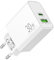 30W 2-Porto USB C/A Caricatore per Samsung Galaxy S25 S24 S23 S22 S21 Ultra FE 5G A55 A54 A53 A35 A15 A13, Note 20 10, Tab A9 S8 S9, Caricabatterie USBC Rapido Tipo C PD+QC Alimentatore per 25W/45W