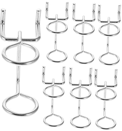 Artibetter Ganci Per Pannelli Forati e Portautensili Multiuso a Doppio Anello in Metallo, Organizer Da Parete Compatibile Pannelli Forati Per Casa, Garage e Officina, Set Da 20 Pezzi