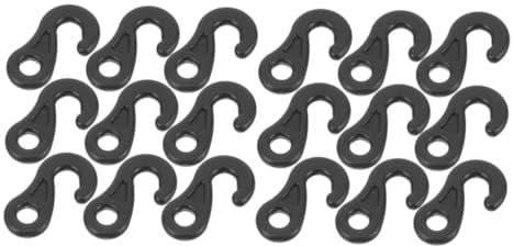 MAGICLULU 100pezzi Ganci in Plastica per Tende all Ganci Antivento per Tende Ganci Elastici in Plastica per Tende per Corde Elastiche per Cinghia per Telone