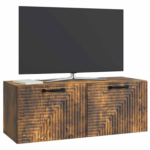vidaXL Wandmontierter TV-Schrank Geräucherte Eiche 78,5 x 31 x 30 cm