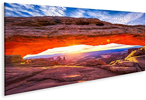 islandburner Bild auf Leinwand Sonnenaufgang Mesa Arch Im Canyonlands Nationalpark Usa Bilder Wandbilder Poster