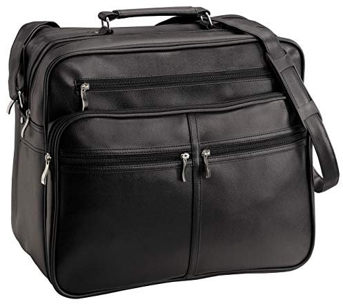 Bowatex Arbeits Flug Umhänge Tasche Querformat 39 x34x19cm Groß Schwarz D & N