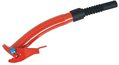 ASC Nuovo Rosso Metallo Tanica Beccuccio per Versare con Flessibile Ugello per Benzina Carburante Olio Diesel Benzina & Acqua Perdita Gratis per 5l 10l 20l - Rosso Beccuccio