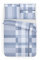 Träumschön Premium Bettwäsche 155x220 + 80x80 cm - Kariertes Design Hellblau - Sommer Bettwäsche aus Baumwolle – Weich, Atmungsaktiv & Hautfreundlich - bügelfrei
