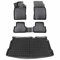 Design Gummimatten & Kofferraumwanne Set für Nissan Qashqai 2007-2012 | Antirutsch mit hohem 5cm Rand