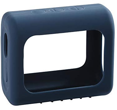 WERICO Case Silicone for JBL go 3 Waterproof Portable Bluetooth Speaker, Portable Ultra-light Protective Sleeve with Carabiner (Blue)