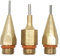 LOVIVER 3 x Düse für Heißklebepistole, austauschbares Zubehör, Düse mit kleinem Öffnungsdurchmesser, 1,0 x 40 mm, 1,3 x 40 mm, 1,5 mm, 7/16 Zoll, Gewinde