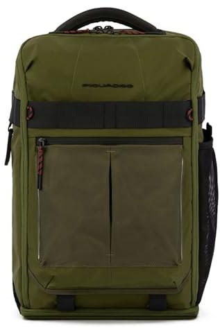 PIQUADRO ZAINO PORTA PC 15,6 IN TESSUTO RICICLATO CON LUCE A LED