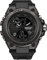 Digitale Armbanduhr für Herren und Damen, 3 ATM, wasserdicht, Armbanduhr, digital, analog, Sport, großes Gesicht, multifunktional, Alarm, Dual Time, LED Licht, Schwarz, Riemen