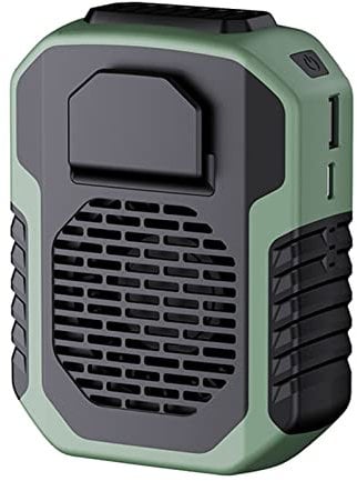 RANRAO 6000 mAh Tragbarer Taillen-Clip-Ventilator, USB wiederaufladbar Mini Halsventilator, Gürtelventilator, tragbarer Gürtelventilator für T-Shirts, Jacken, Kleidung, Klettern, Radfahren