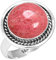 Jeweloporium Bague en argent sterling 925 pour femme Taille 60 Rose Réel Thulithe Gemme Ancien Bague en argent Action de grâces Cadeau Solitaire Bijoux