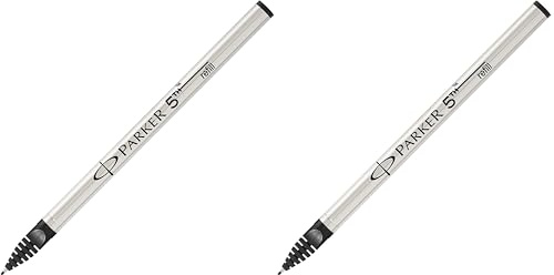 Parker 5th Technology Pen Ink Refill | Fine Point | Black Ink | 1 Count (Pack of 2)