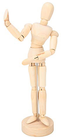 QANYEGN 8-Inch Wooden Mannequin, Puppet Art Painting Toys, Painting Mannequins, Versatile Articulated Mannequins for Creativity Play and Art Development