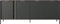 WFL GROUP Elegant Anthrazit Kommode - Modern Sideboard 100, 150, 200 cm - Skandinavisch Schrank mit goldenen Griffen - NOX Set - mit Hohe Schwarze Metallfüße - 202 x 40 cm - Kommode 4D