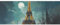 DNOVING GWP-666378768 Geschenkpapier für Kindergeburtstage und Hochzeit, Eiffelturm bei Nacht, 147,3 x 58,4 cm, 2 Rollen