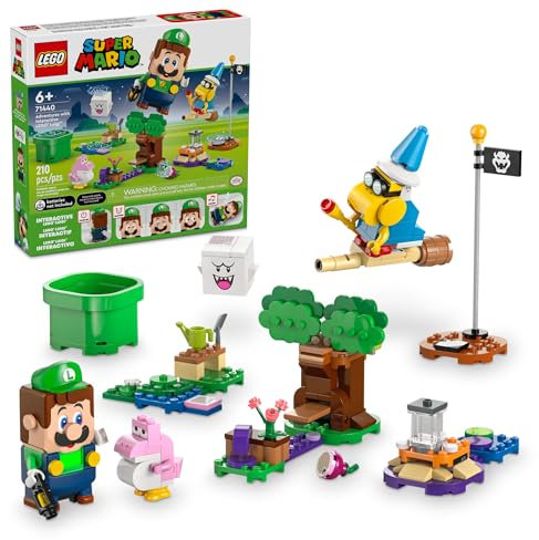 LEGO Super Mario 71440 Super Mario Abenteuer mit interaktivem Luigi Spielzeug - Bauspielzeug für Kinder, Jungen & Mädchen ab 6 Jahren - Nintendo Geburtstagsgeschenkidee mit 4 Figuren