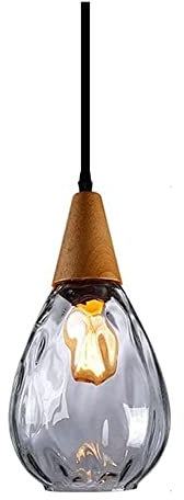 Lámpara colgante de cristal martillado única, lámpara rústica moderna de granja, isla de cocina, lámpara colgante de techo para comedor, sala de estar, dormitorio, vestíbulo, entrada, pasillo (color: