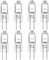 BXXKXMC ampoule halogène g4 (8 pièces) 12V 20W 2800K ampoules halogènes Lumière blanche chaude Dimmable Pour remplacer les lustres en cristal, les enseignes lumineuses, les éclairages de cuisine, etc