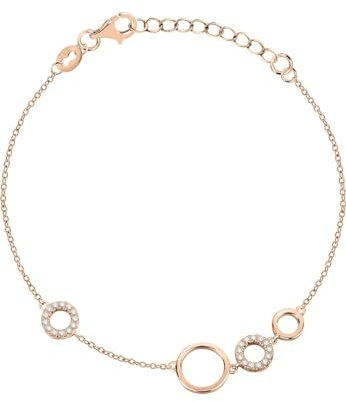 CHRIST Damen-Armband 925er Silber, recycelt Zirkonia One Size Roségold 32027296