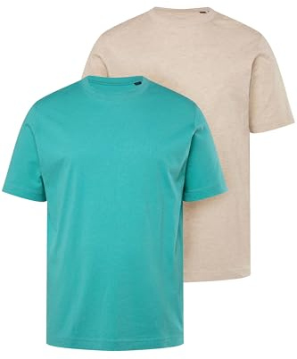 JP 1880 Herren Kurzarm T-Shirt türkis 8XL