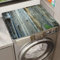 Treer Washer and Dryer Top Protector Mat, Washer and Dryer Covers Protector, Tree Pattern Washing Machine Cover Absorbent Drying Diatomaceous Mat for Laundry Room (Green wood,60x60cm)
