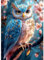 AIRDEA Fantasie-Eule Diamond Painting Erwachsene, DIY 5D Eule Diamant Painting Bilder, Bastelset Erwachsene Frauen als Haus Wanddeko 30x40 cm