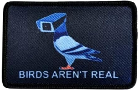 Patches Klett BIRDS AREN'T REAL Lustiges Vogel Patch Klett Taktische Morale Hook Patch Für Kleidung Rucksack Baseballkappe Uniform