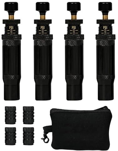 Dispositivos De Desinflado De Neumáticos Todoterreno, Dispositivo De Desinflado Automático De Neumáticos Deflector De Neumáticos Ajustable | Paquete De 4 (10-30 PSI) 4x4 Inflador Rápido De Neumáticos