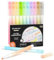 Shuttle Art Glitzer Textmarker Set, 10 Glitzer Farben Highlighter Pen mit Keilspitze, schnelltrocknende, ungiftige Markierstifte mit leuchtenden Farben, Neon Textmarker Kinder für Schule, Büro