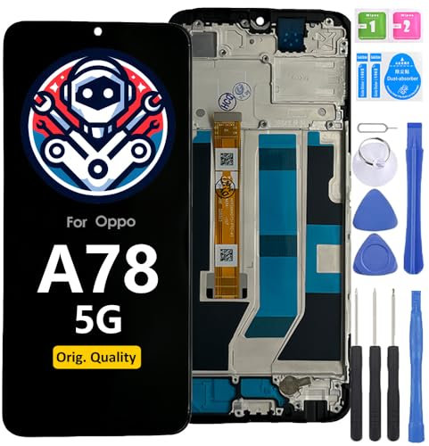 iYAiYO Schermo LCD Display Digitalizzatore Touch Screen Ricambio Compatibile con Oppo A78 5G Original con Marco Schermo Completo con Strumenti