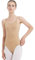 BALAYSIER Camisole Ballett Trikot für Damen und Mädchen Nude Ballettkleidung Nahtlose Turnanzug Camisole Tanztrikots mit verstellbaren Trägern(S)
