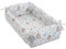 HOBBYGARDEN Nestchen Reisebett für Babys Säuglinge 98x58 cm – 2 in1 Babynest, Kuschelnest, Babymatte 100% Baumwolle – antiallergisch - atmungsaktive und weiche Babyliege mit Kopfstütze – (Igelchen)