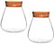 Homoyoyo 2stücke Jar Aus Glas Mit Korkverschluss Micro Landscape Jar Für Hydrokultur Dekorative Aufbewahrungsflasche Transparente Glasvase Für Pflanzen Und Deko