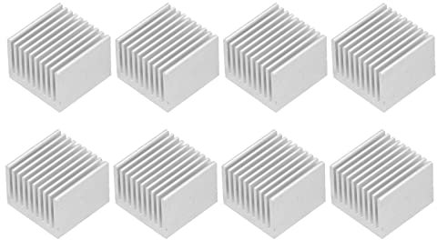 Aluminiumkühlungsflossen Kühler Kühlkörper für Elektronik -CPU -Modul 8pcs (No backing glue)