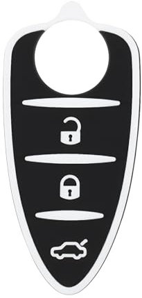 VGOL Gummipad für Funkschlüssel mit 3 Tasten Kompatibel mit Alfa Romeo GTO 159 Kompatibel mit Mito Giulietta